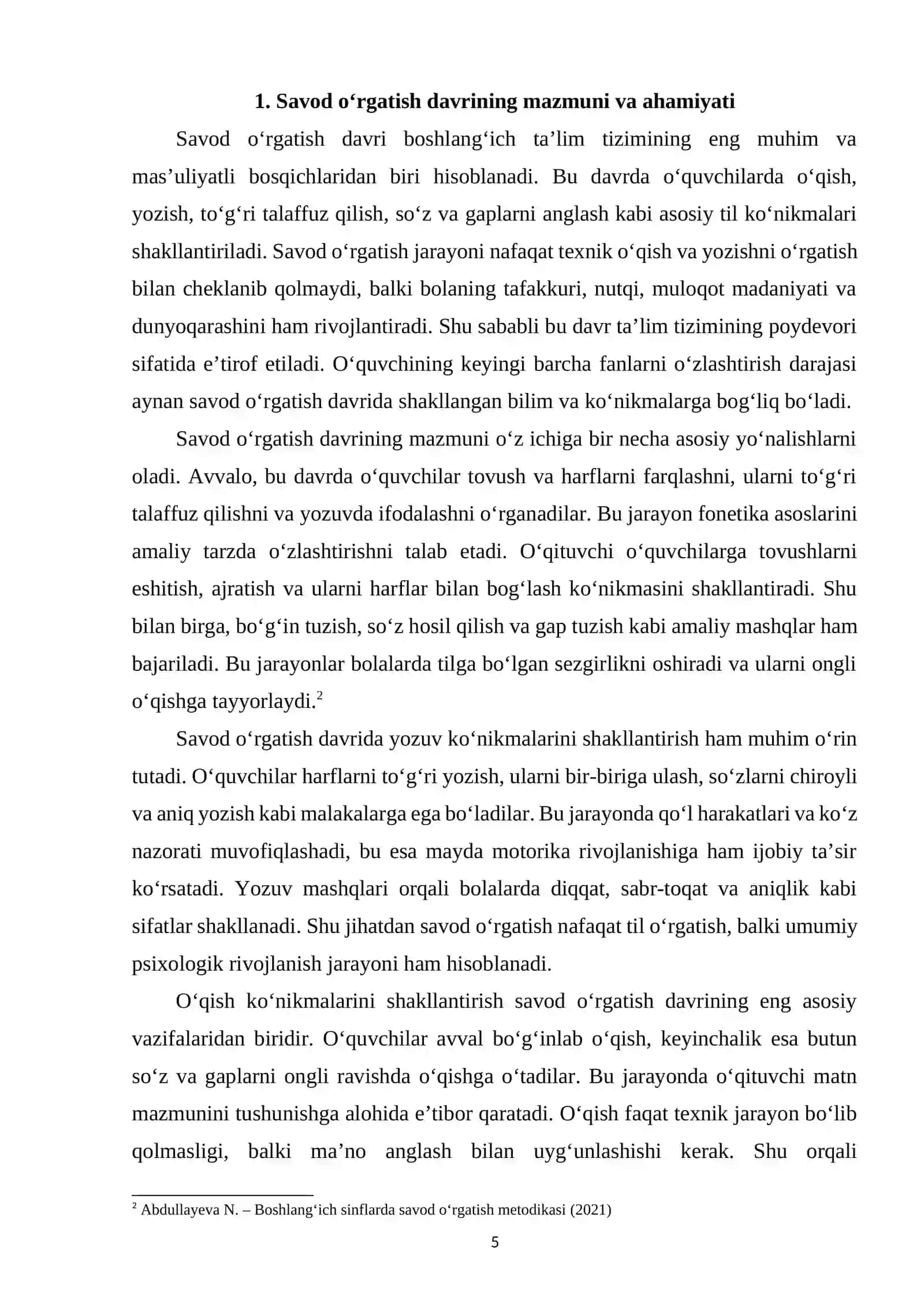Savod o‘rgatish davrida yozuv darslarida o‘quvchilarni ongli o‘qishga o‘rgatish 4