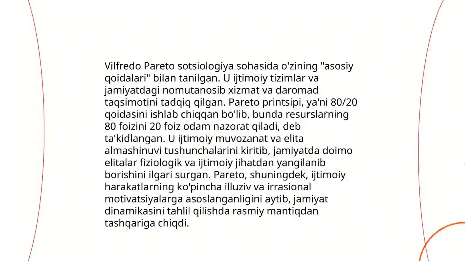 V.Pareto sotsiologiyasida mantiqiy va mantiqiy bo‘lmagan harakatlar 4