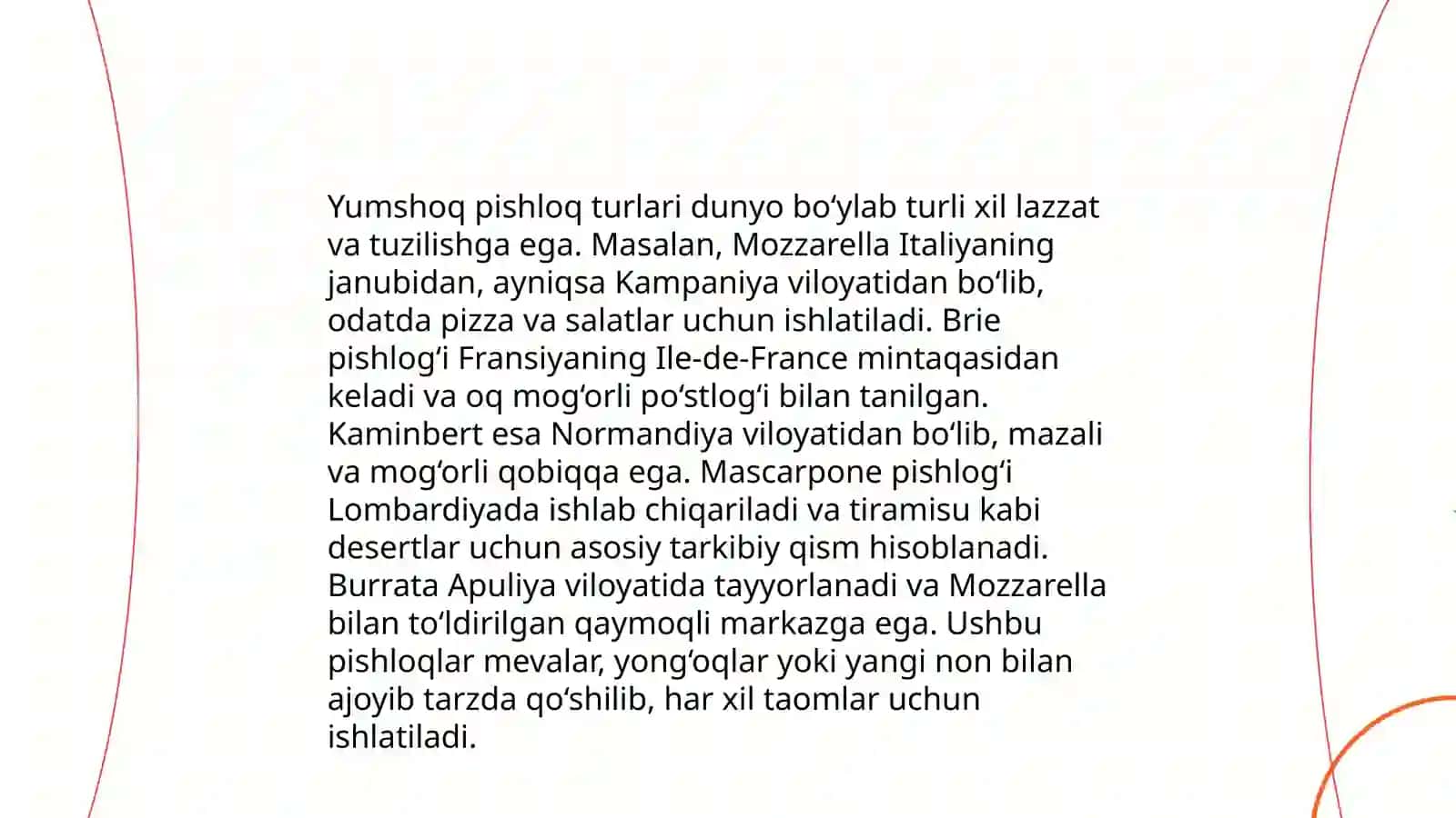 Buterbrodlar tayyorlash uchun mo'lhallangan pishloqlar 4