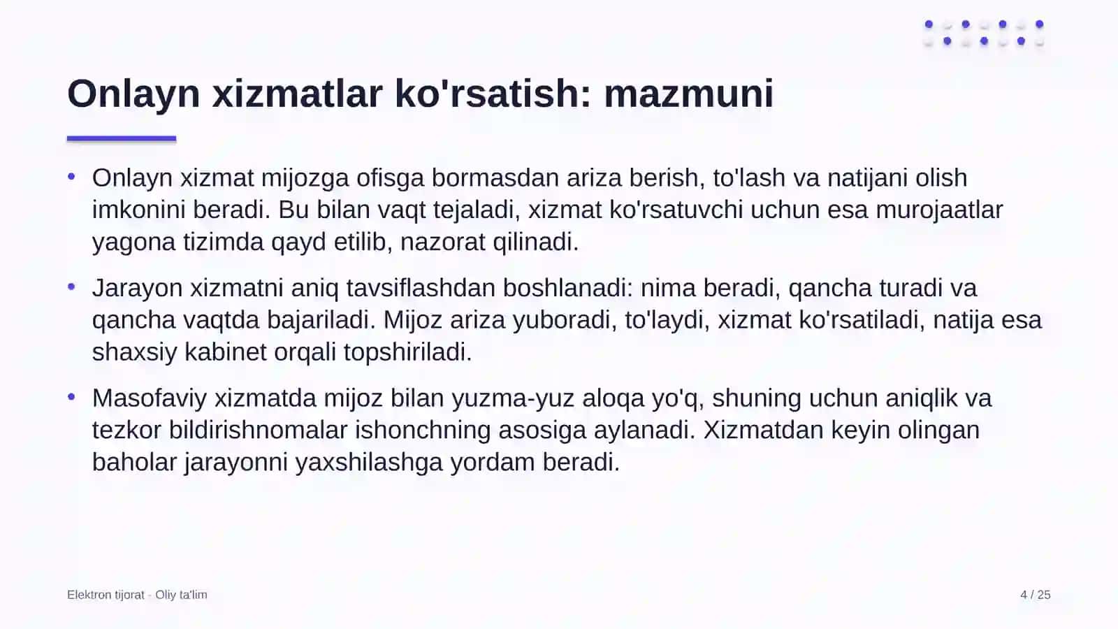 texnikumlarda onlayn xizmatlar ko'rsatish 9619 4