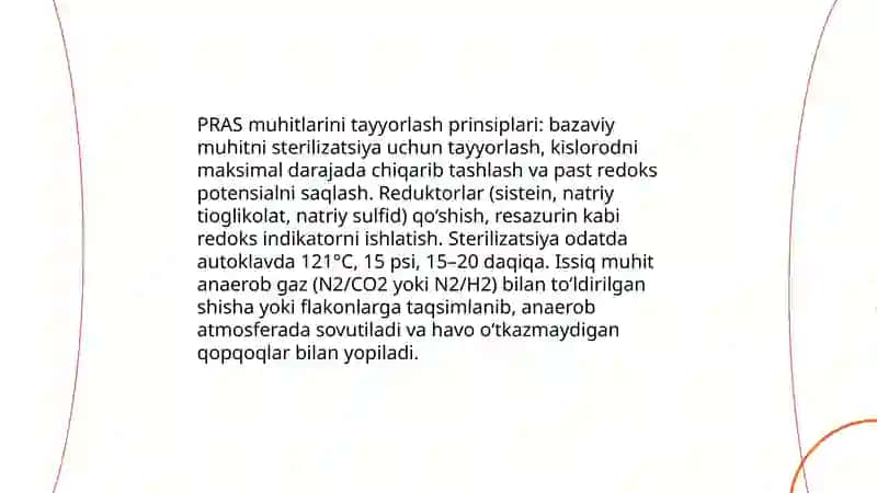 Anaerob mikroblami o‘stirish 4
