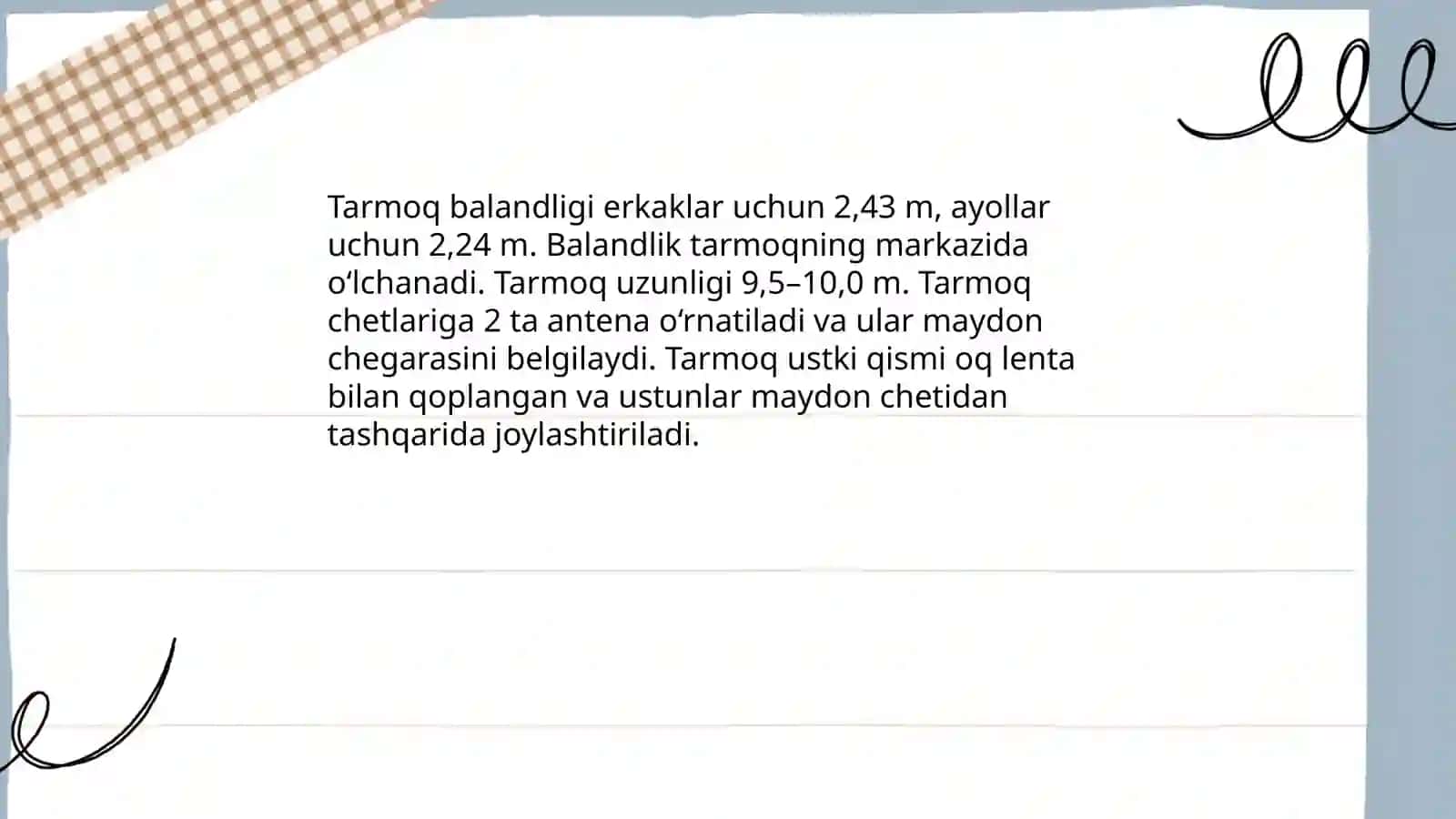 Voleybol ôyin qoidalarini ôrganish 4
