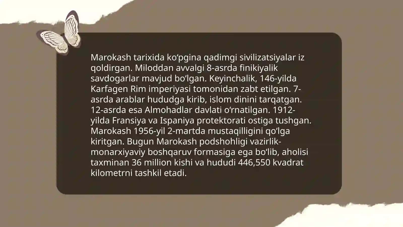 Marokash davlati haqida umumiy malumot 4