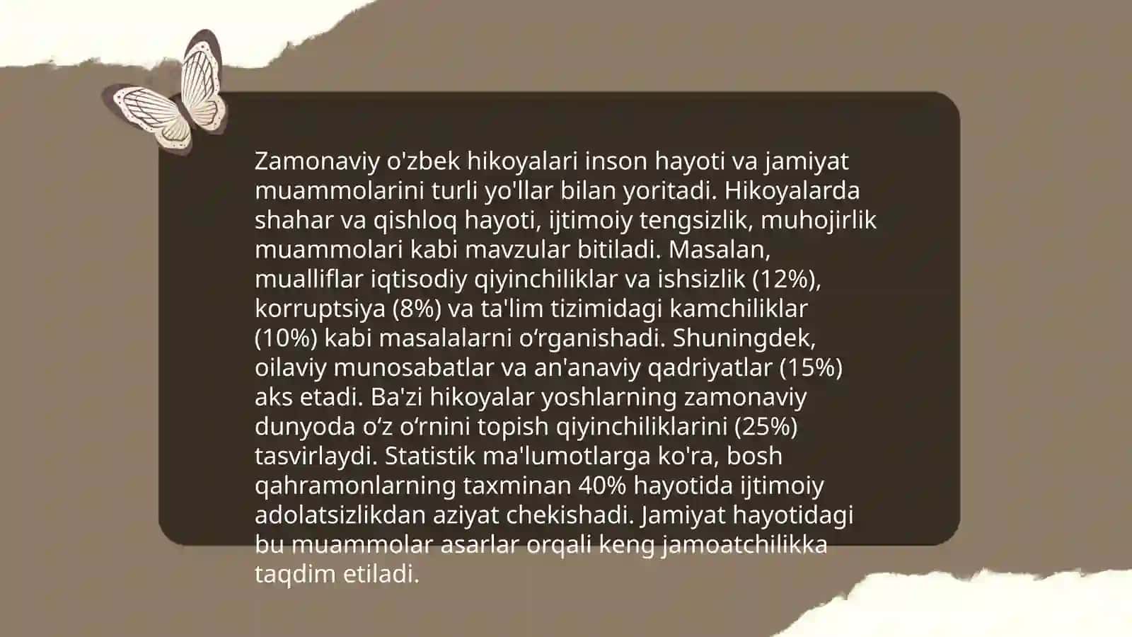 Kitob dunyosi gazetasida e'lon qilingan hikoyalar tahlili 4