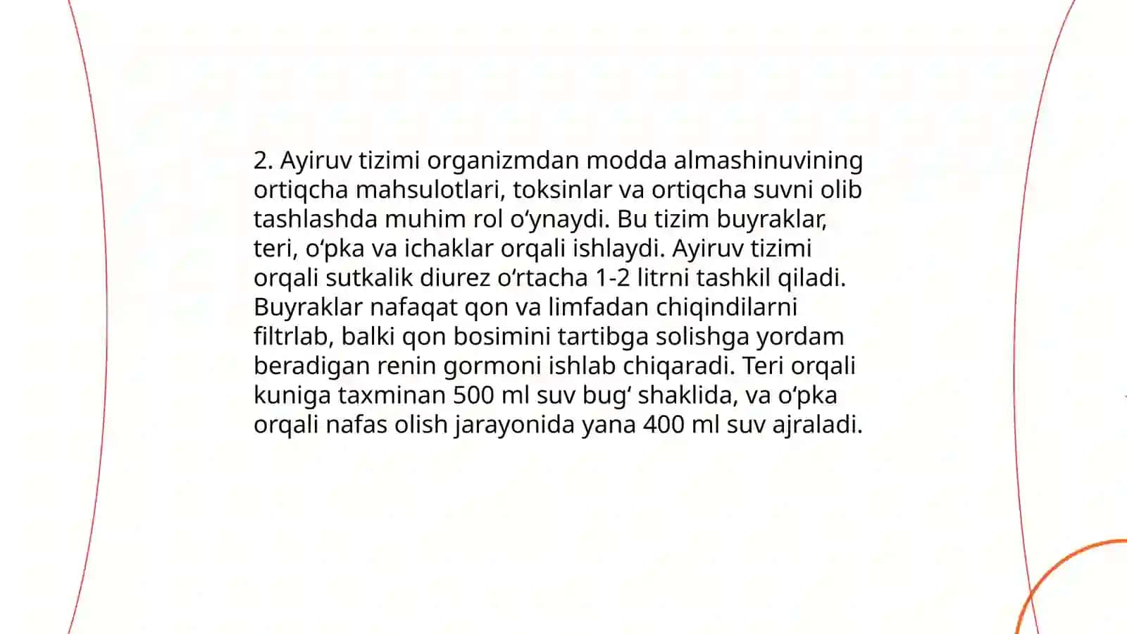Ayiruv tizimining yoshga oid fiziologiyasi va gigiyenasi 4