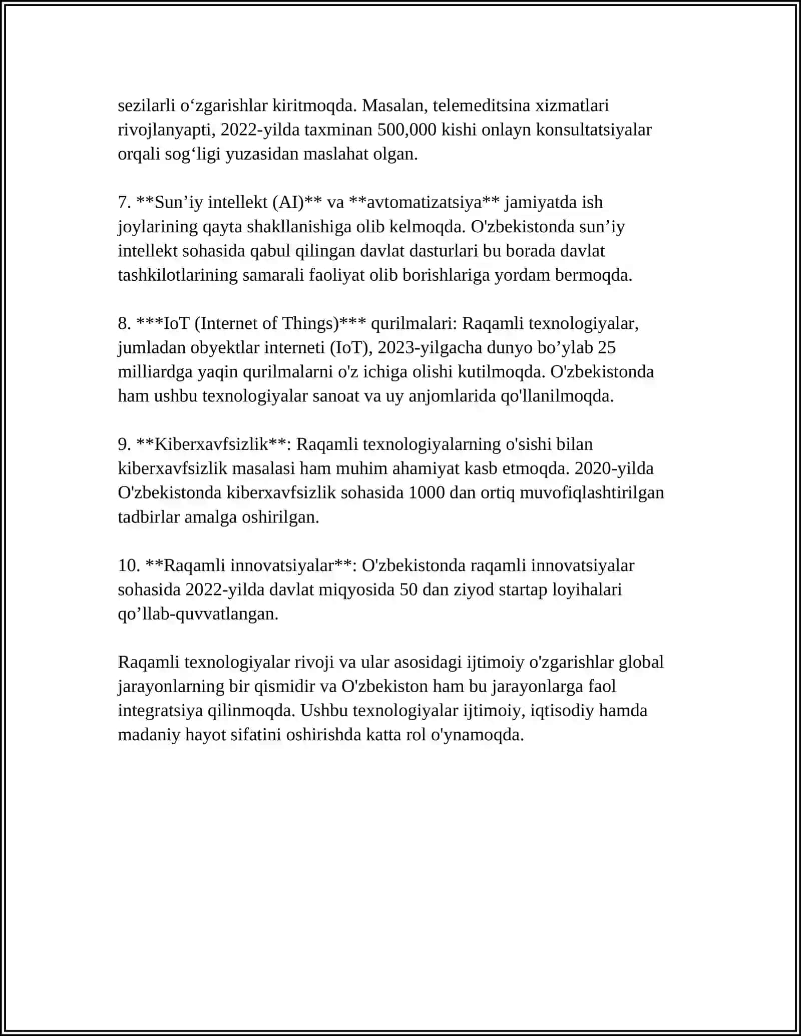 Raqamli texnologiyalar va jamiyat 4