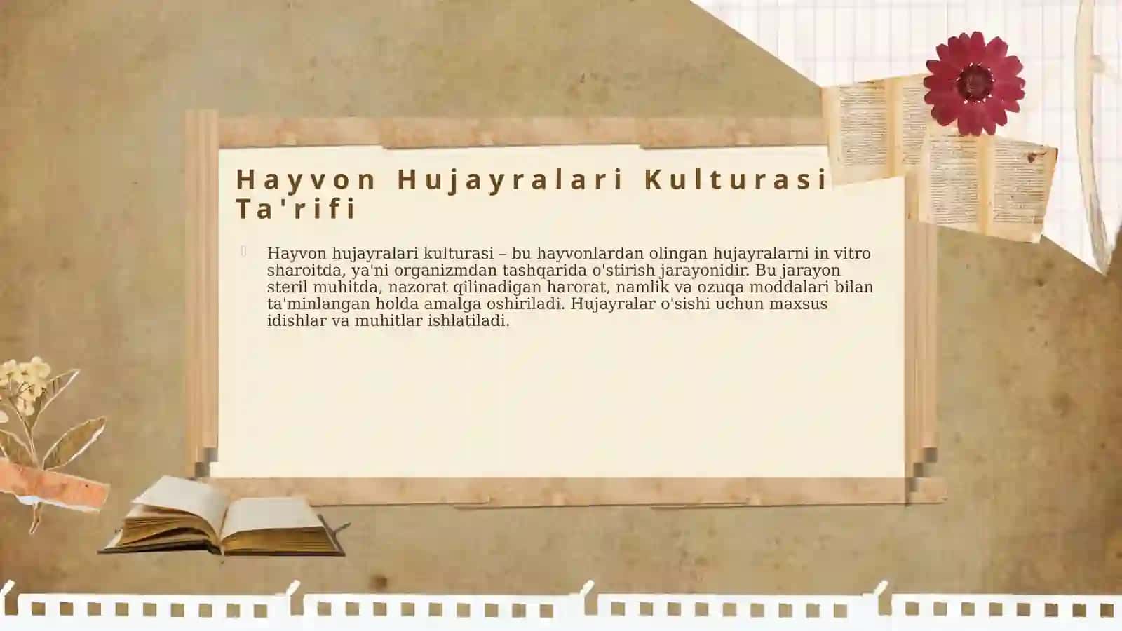 Hayvon hujayralari kulturasi va uning qo'llanilishi 4