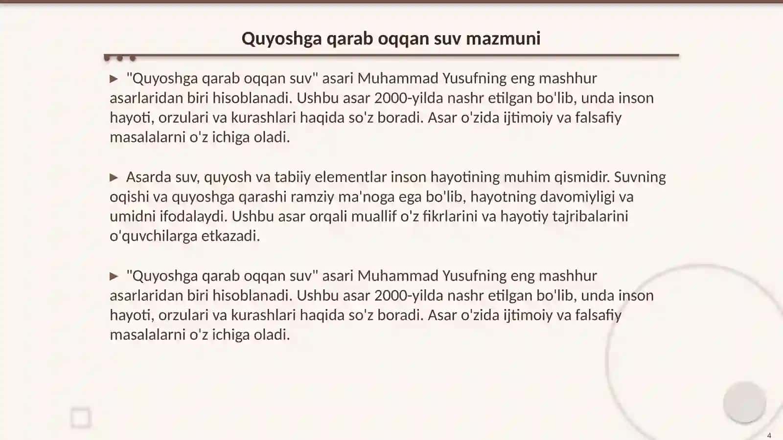 Muhammad Yusuf "Quyoshga qarab oqqan suv" kitob taqdimoti 4