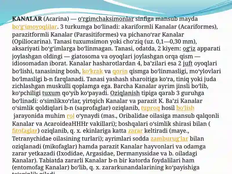 TIBBIY BIOLOGIYA FANIDAN O‘RGIMCHAKSIMONLAR 4