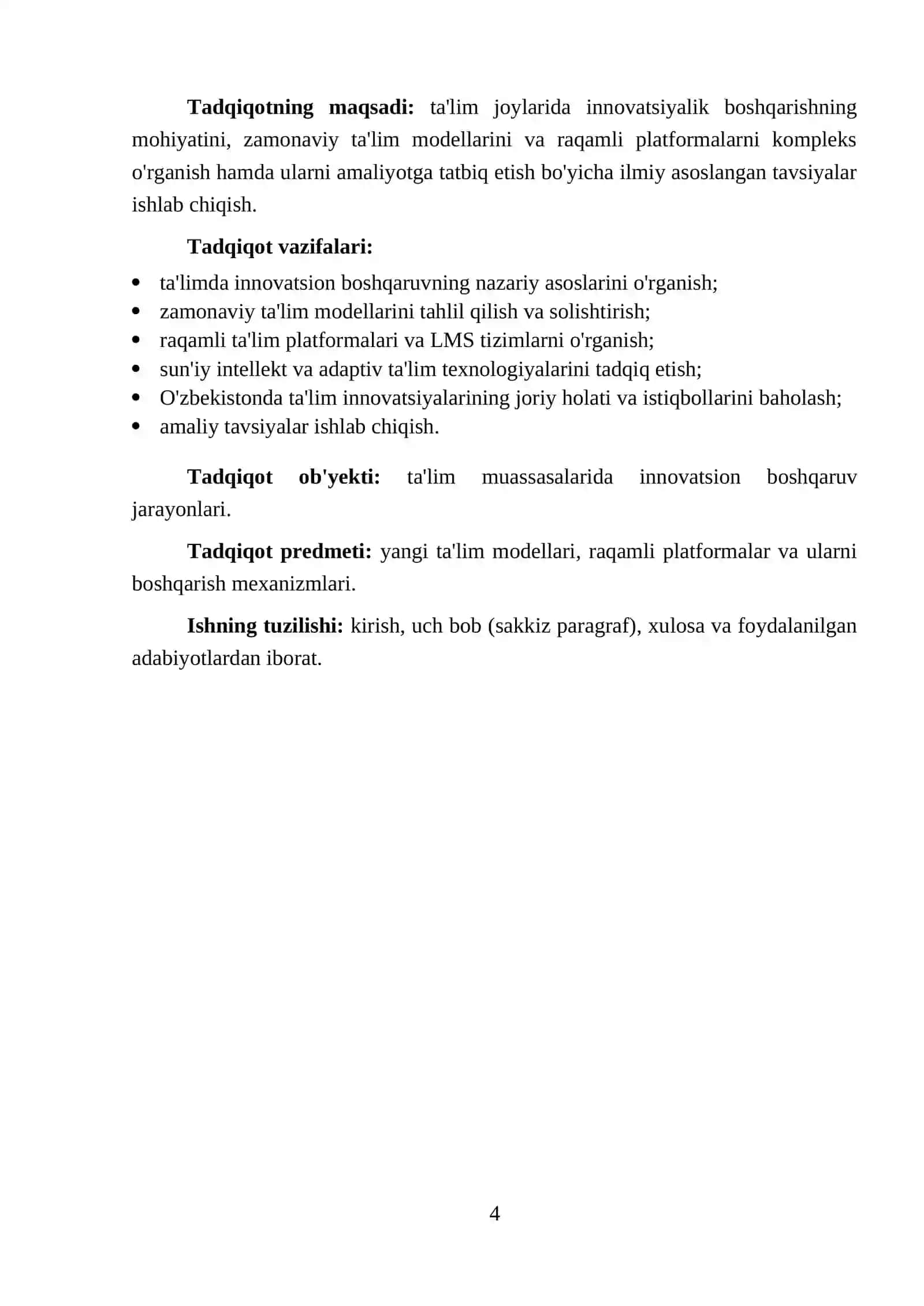 Ta'lim joylarida innovatsiyalik boshqarish: yangi ta'lim modellari va platformalari 4