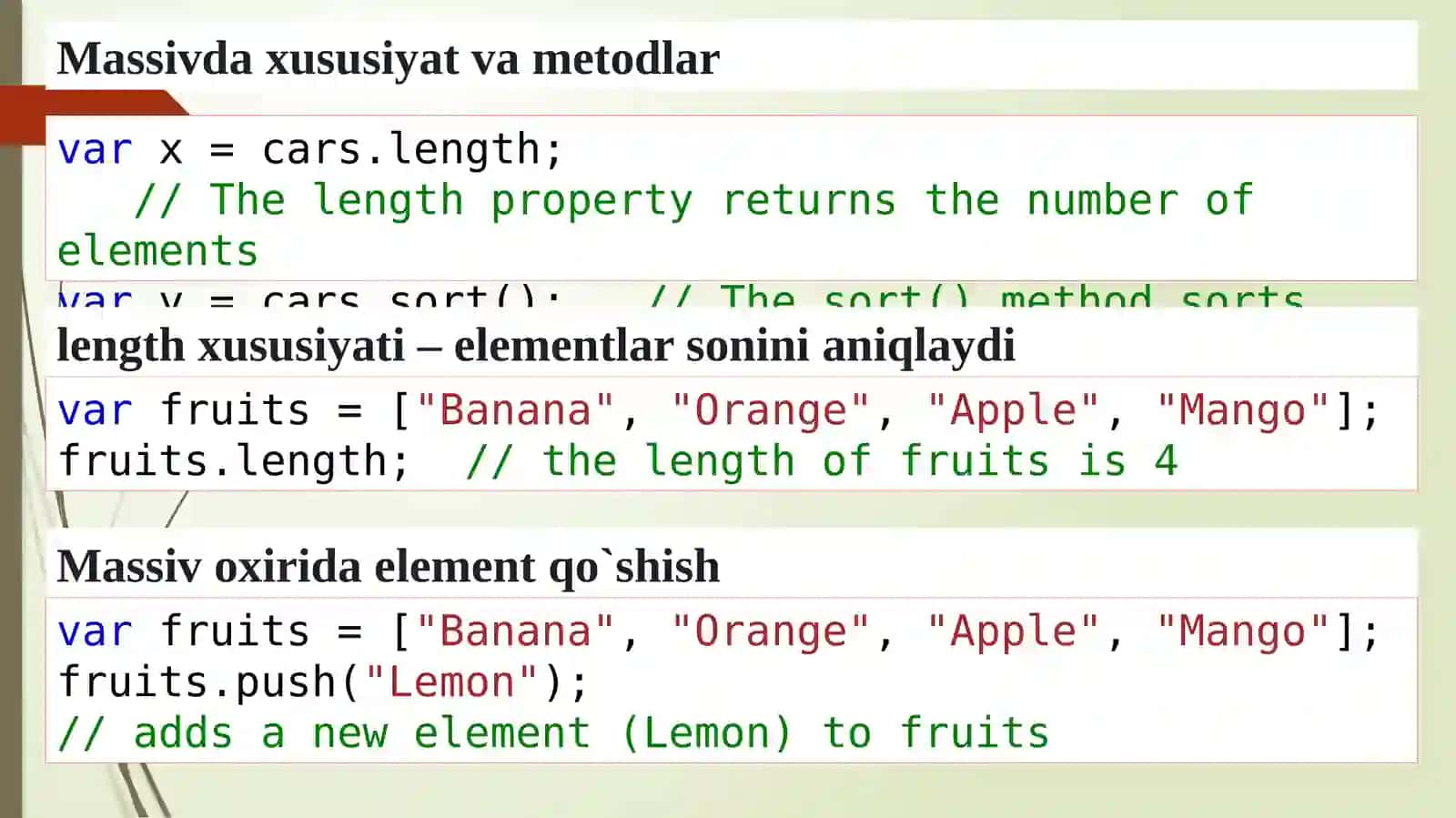 JavaScript tilida hodisalar tizimi 4