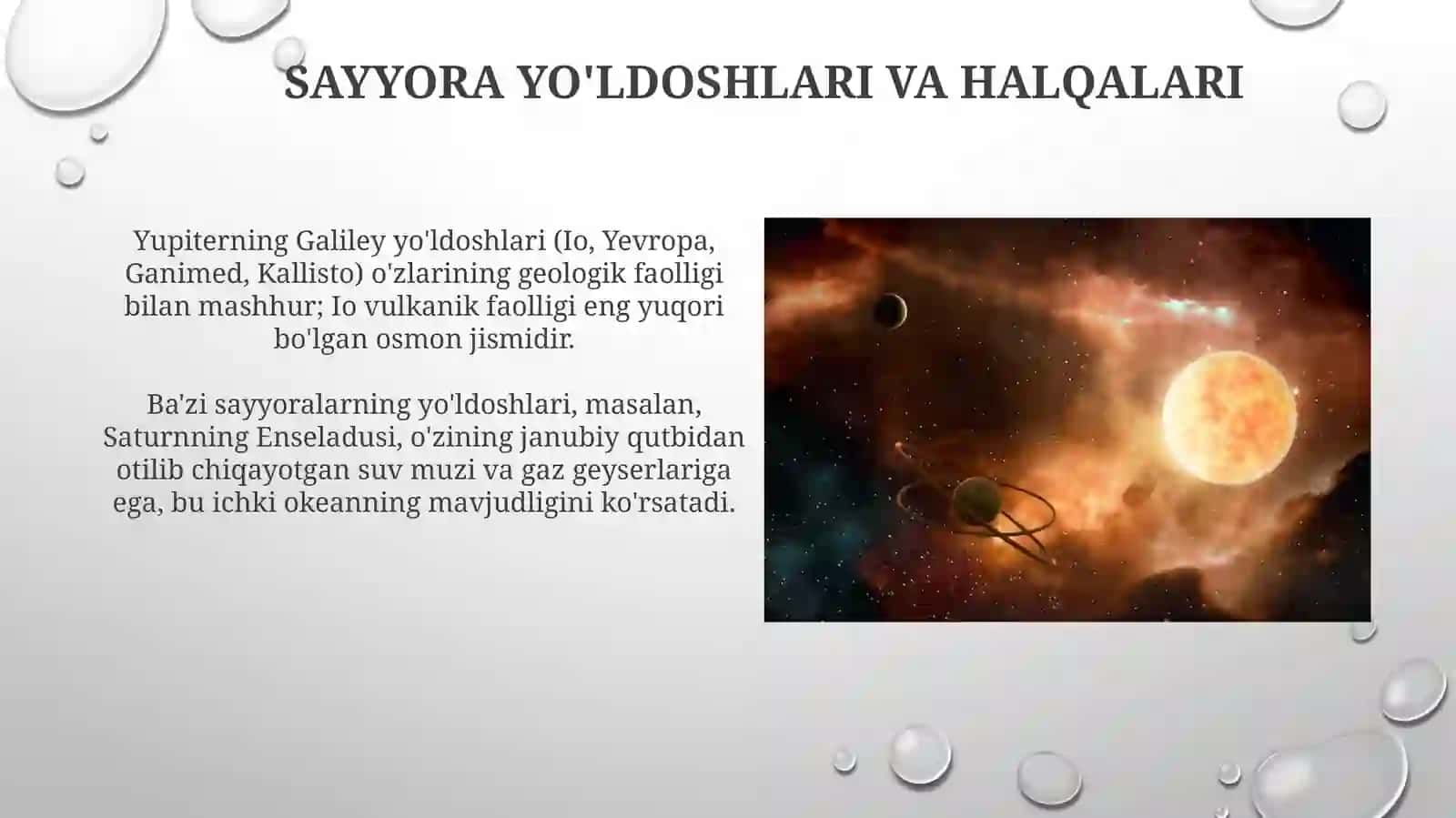 Quyosh sistemasining sayyoralar 4