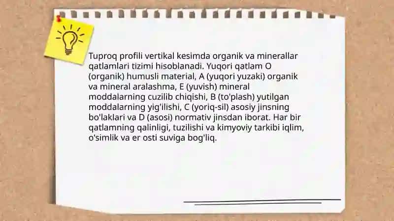 Tuproq va uning tabiiy xususiyatlari 4