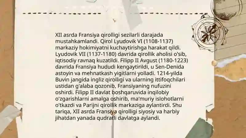 XI-XV-asrlarda Fransiya 4