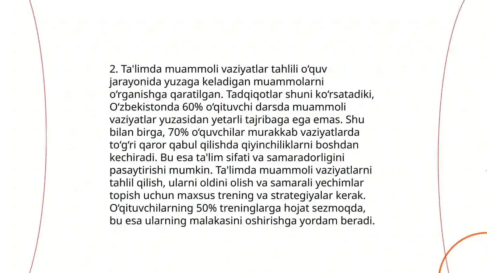 Pedagogik faoliyatda muommoli vaziyatlar 4