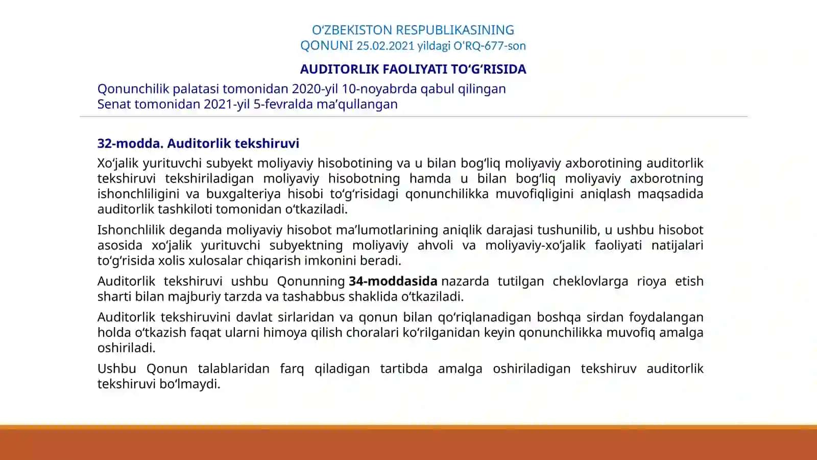 Moliyaviy Hisobot auditining Natijalarini rasmiylashtirish tartibi 4