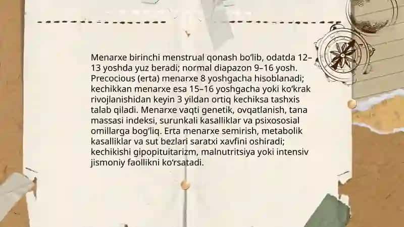 Ayollar organizmini yoshga bog’liq xususiyatlari 4