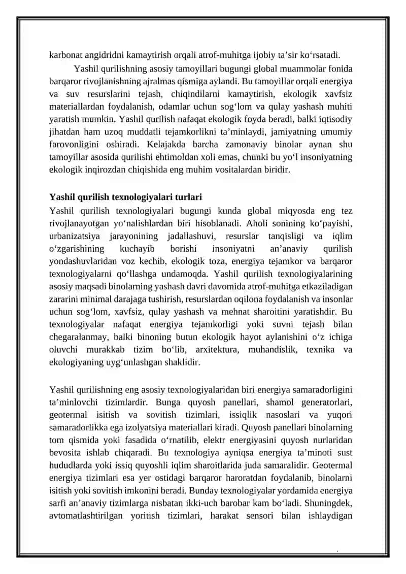 Yashil qurilish texnologiyalari 4