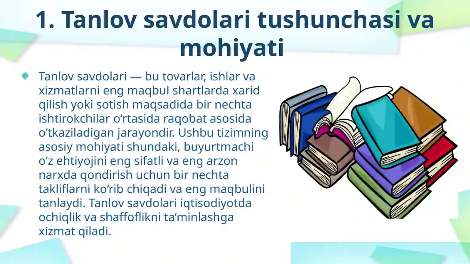 Tanlov savdolari 4