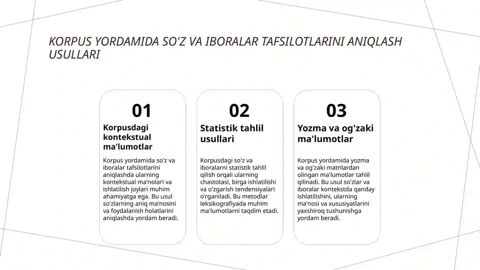 Leksikografiyada korpusdan foydalanish usullarini oʼrganish (2) 4