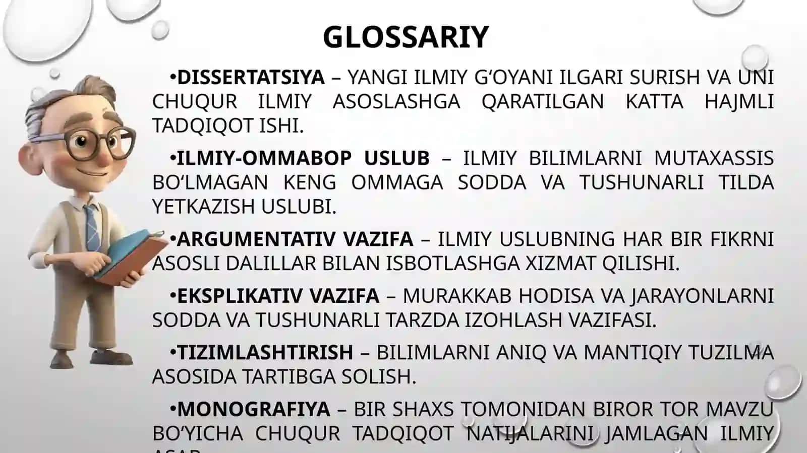 Ilmiyuslub va til xususiyatlari 4