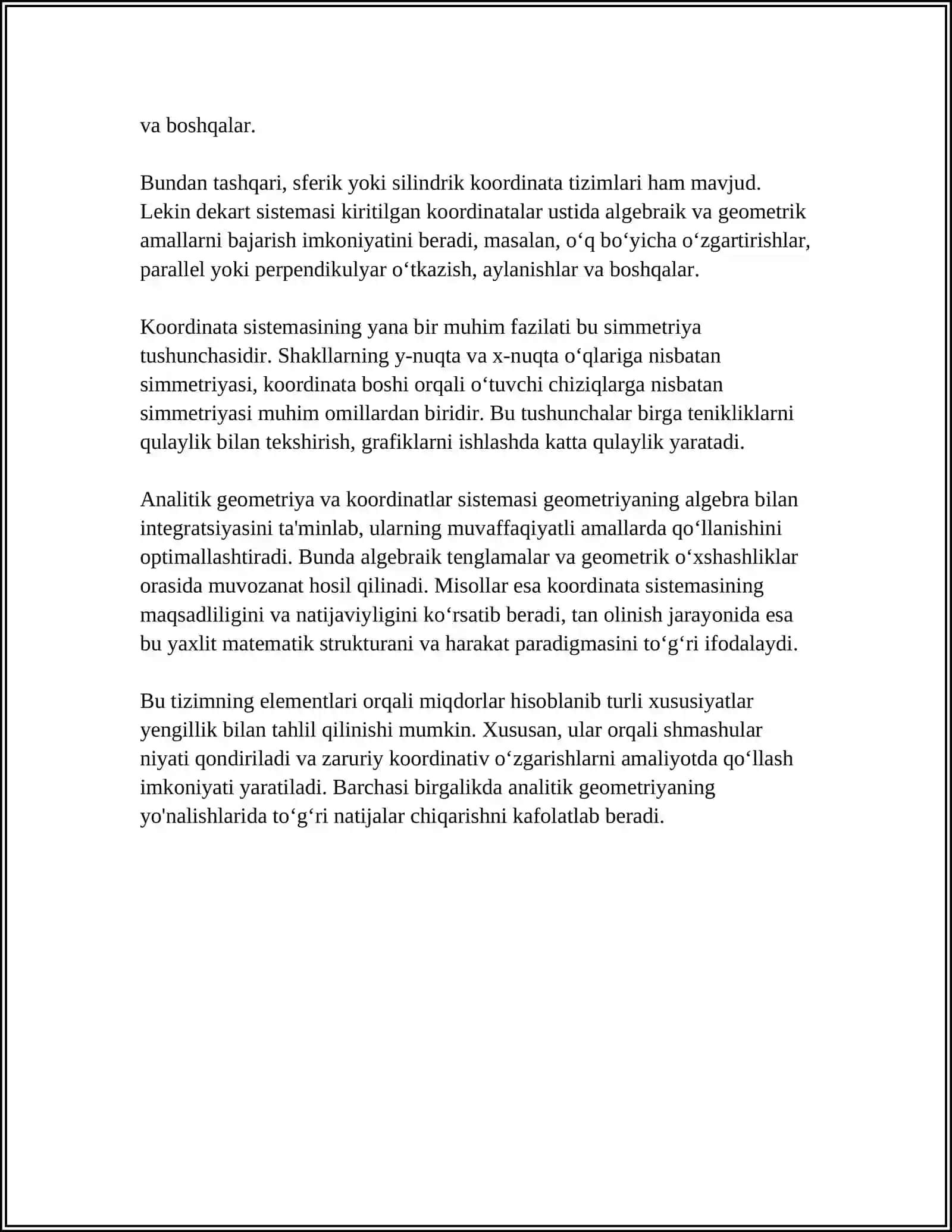 ANALITIK GEOMETRIYA ELEMENTLARI 4