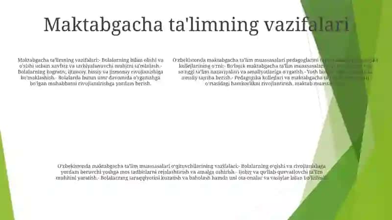 Pedagogika Kollejlarning Vazifalari 4