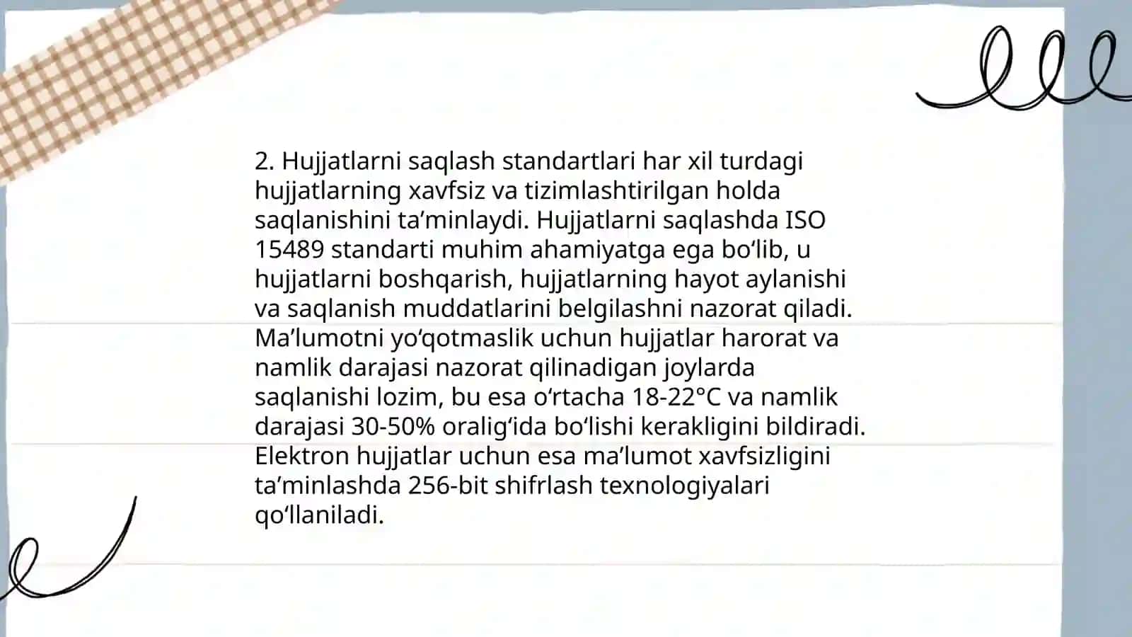 O‘zbekiston Respublikasining arxivlarni butlash 4