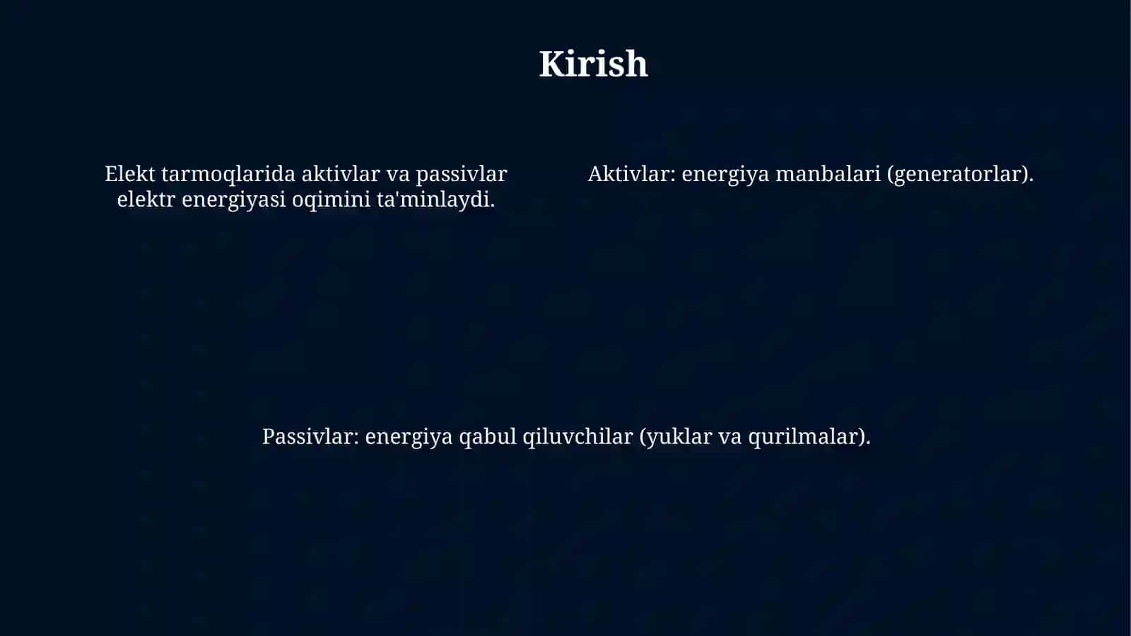 Tarmoqqaqarabaktivlarvapassivlartarkibiningxususiyatlarimavzusida 4