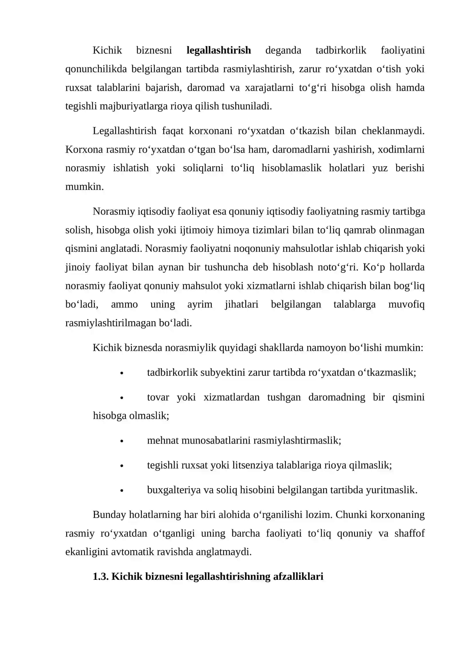 KICHIK BIZNES SUBYEKTLARINING LEGALLASHISH YOKI YASHIRIN QOLISH QARORIGA TA’SIR ETUVCHI OMILLARNING STATISTIK TAHLILI 4