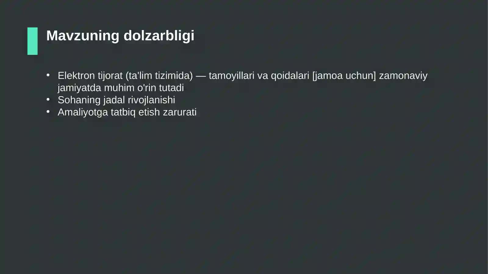 Elektron tijorat (ta'lim tizimida) — tamoyillari va qoidalari [jamoa uchun] 4