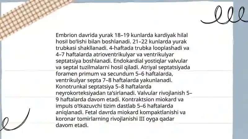Homila va perinatal davrdagi qon aylanishining yoshga bog‘liq xususiyatlari 4