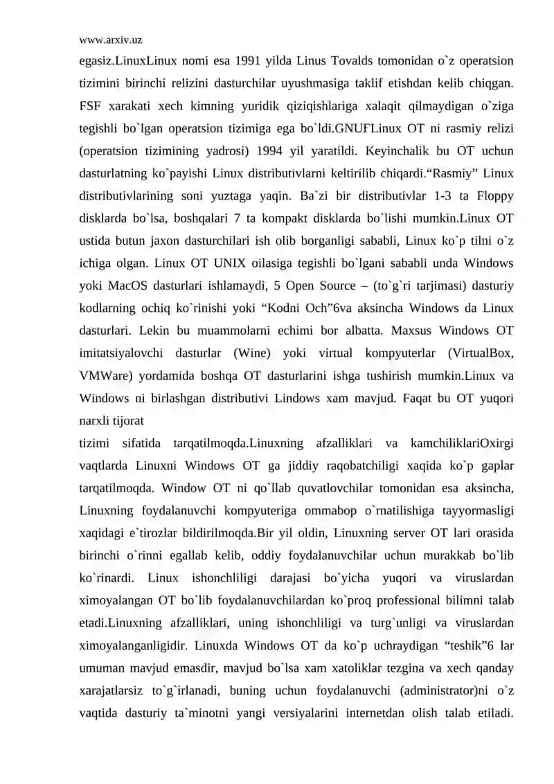 Linux operatsion tizimi 4