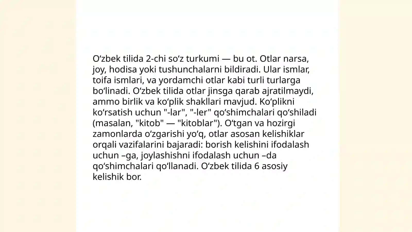 O'zbek tilida mustaqil so'z turkumlari 4