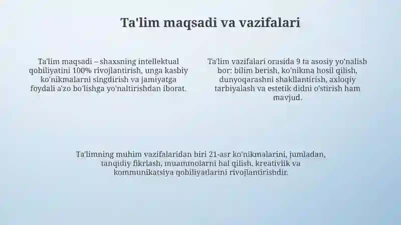 Ta'lim jarayonining mohiyati va tarkibi 4