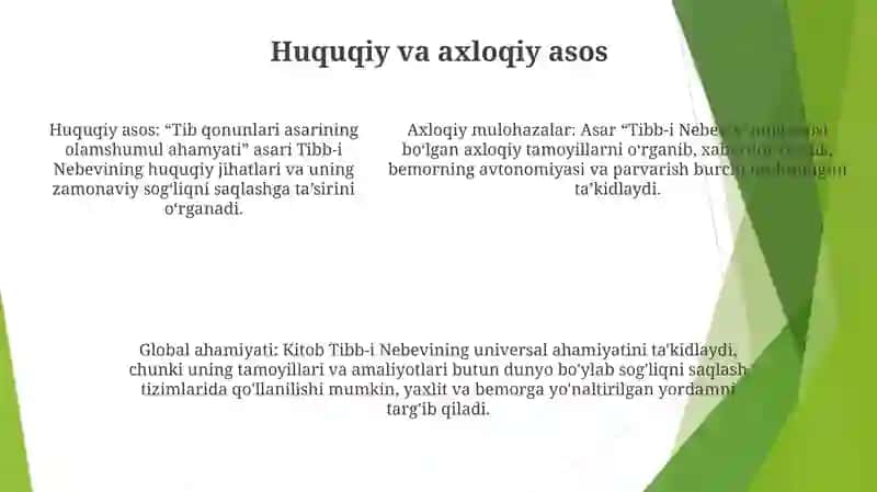 Tib Qonunlari Asarining Olamshumul Ahamyati 4