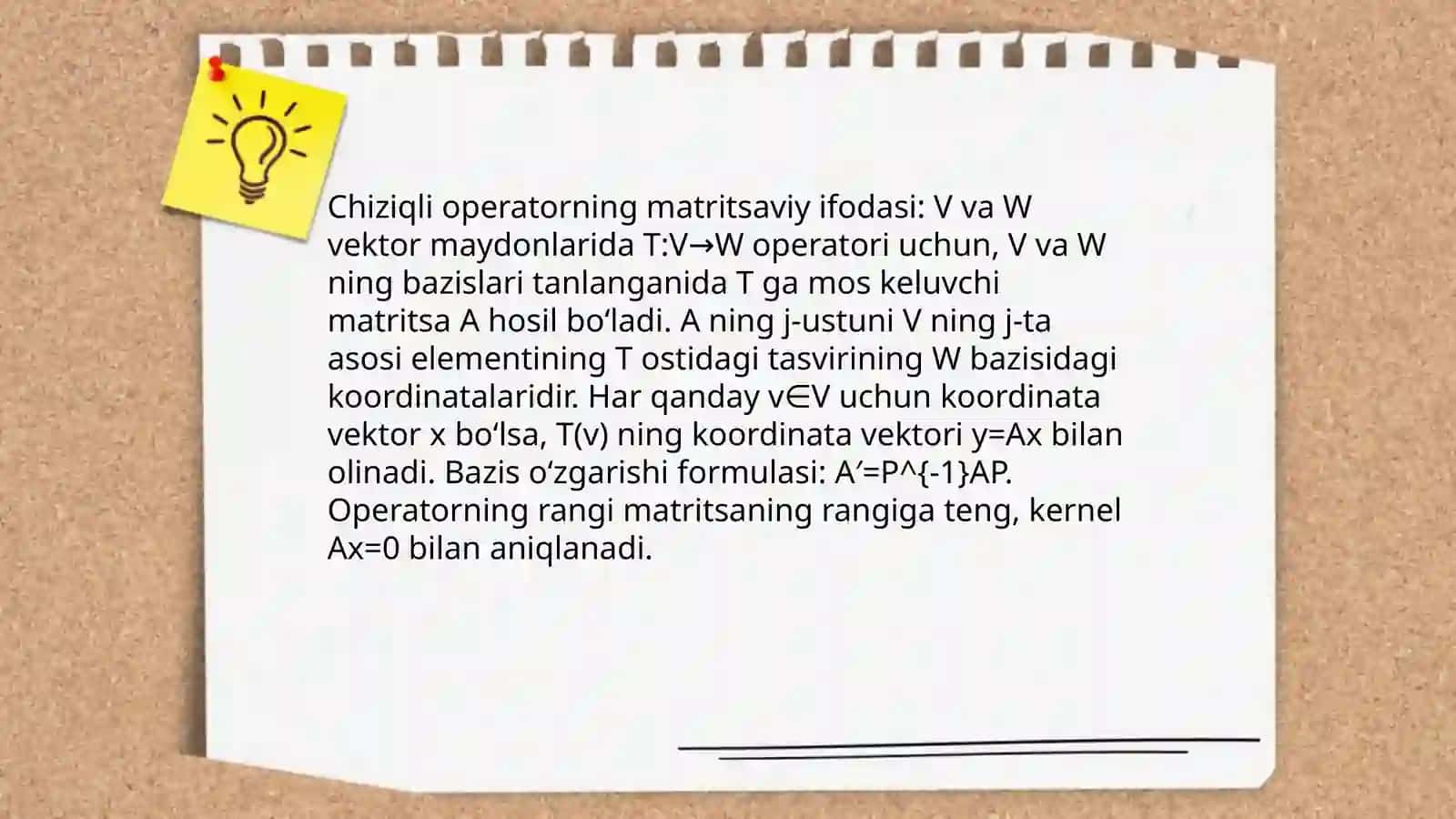 Chiziqli operatorlar 4