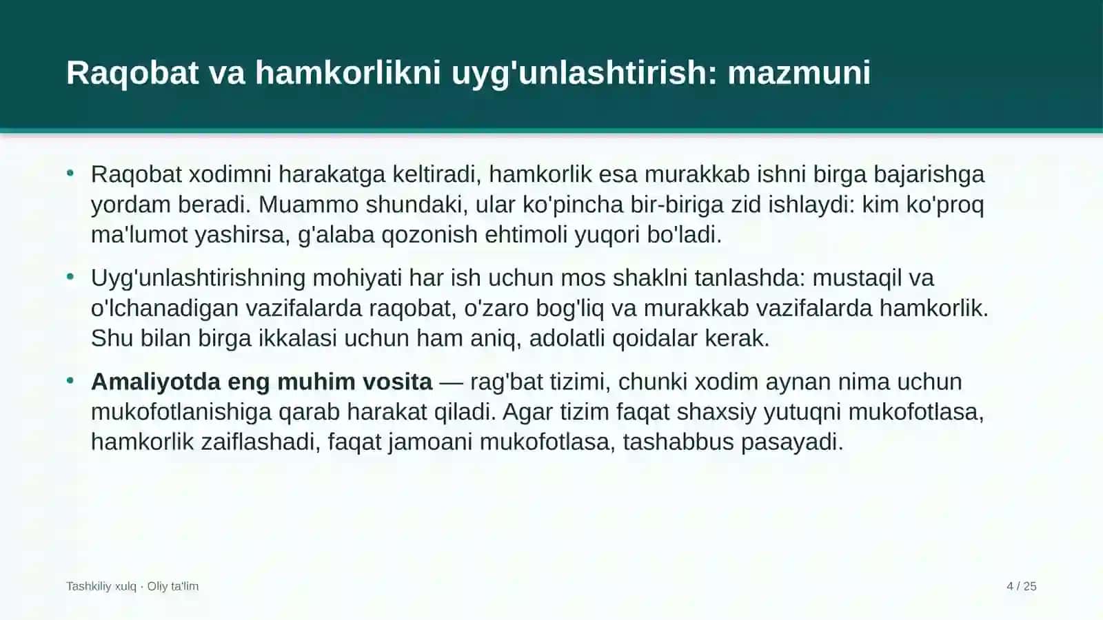 Favqulodda vaziyatlar xizmatida raqobat va hamkorlikni uyg'unlashtirish 4