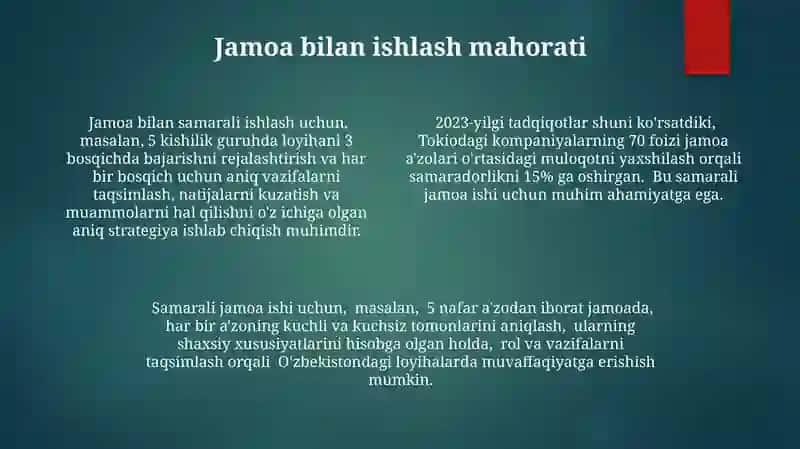 Rahbariyatda Sotsio-Psixologik Ko'nikmalarni Rivojlantirishning Asosiy Omillari 4