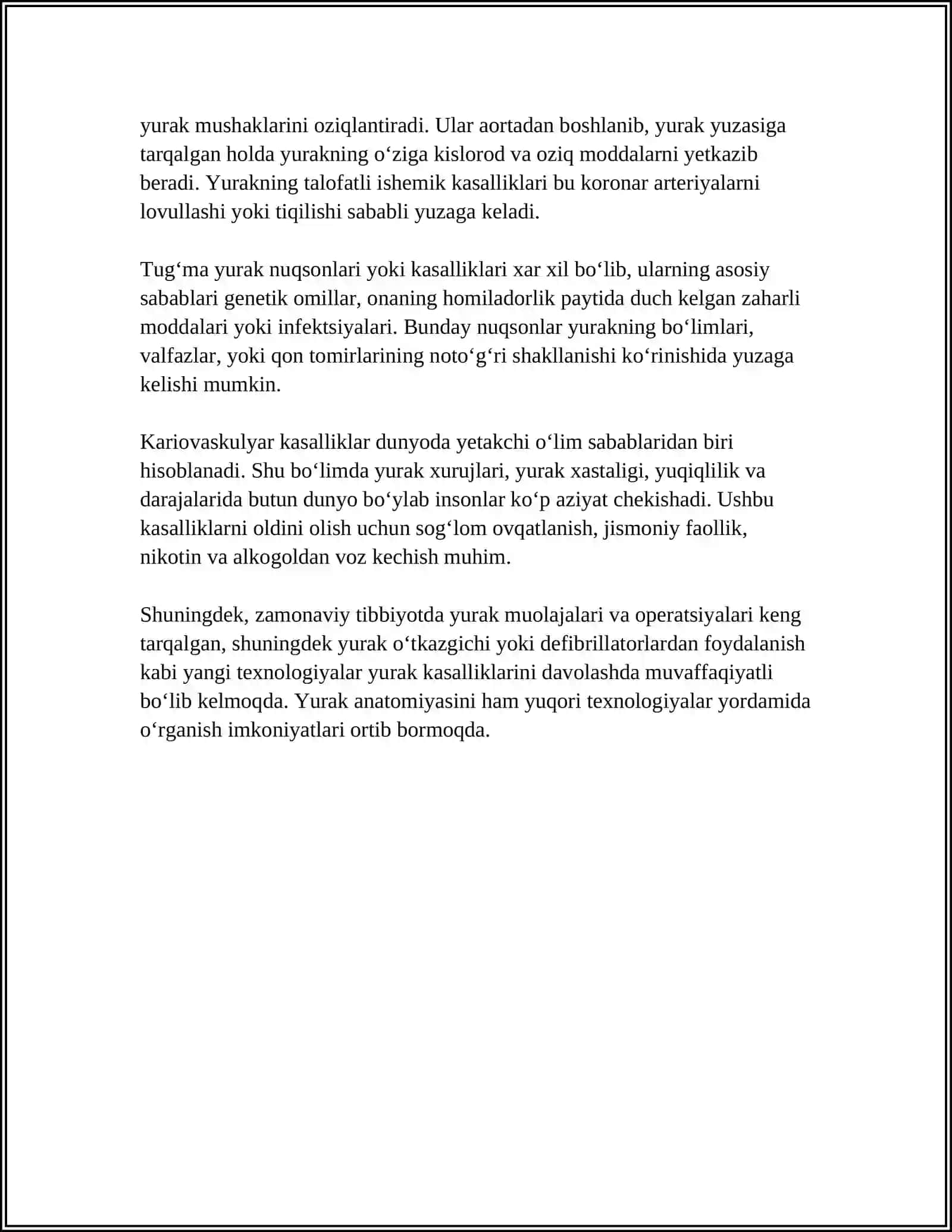 YURAK QON TOMIRLARI,QON AYLANISHI VA QON BOSIMINI TARTIBGA SOLISHNING FIZIK MEXANIZMLARI 4