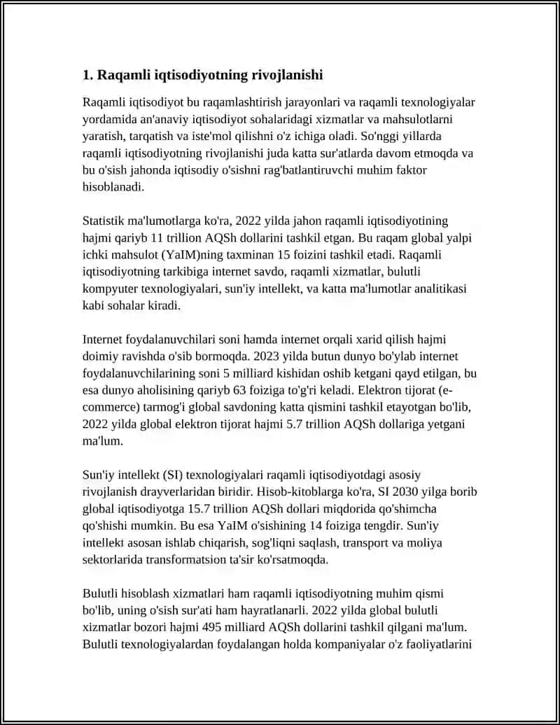YANGI OʻZBEKISTON TARAQQIYOTIDA IQTISODIY OʻZGARISHLAR 4