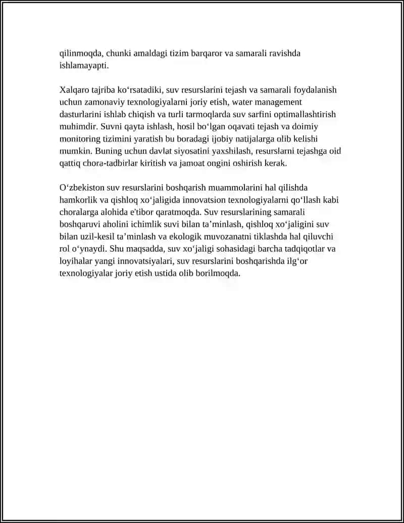 TABIIY RESURSLARDAN OQILONA FOYDALANISH MUAMMOLARI 4