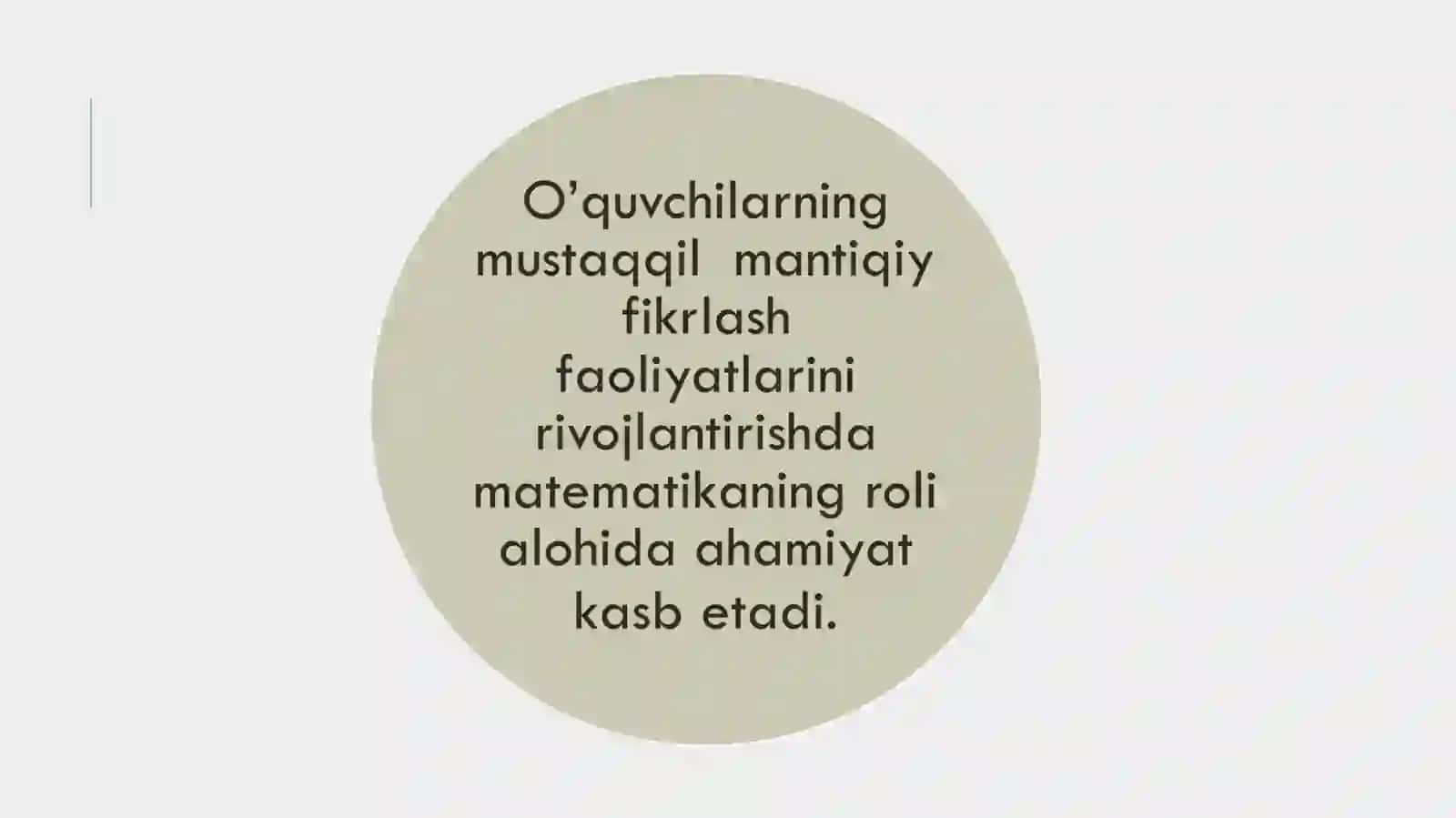 BOSHLANG’ICH SINF O’QUVCHILARIDA MANTIQIY TAFAKKURLARINI O’STIRISHDA MATNLI MASALALAR ASOSIY VOSITALARDAN BIRI SANALADI 4