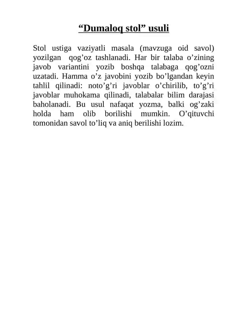 Interfaol usullar 4