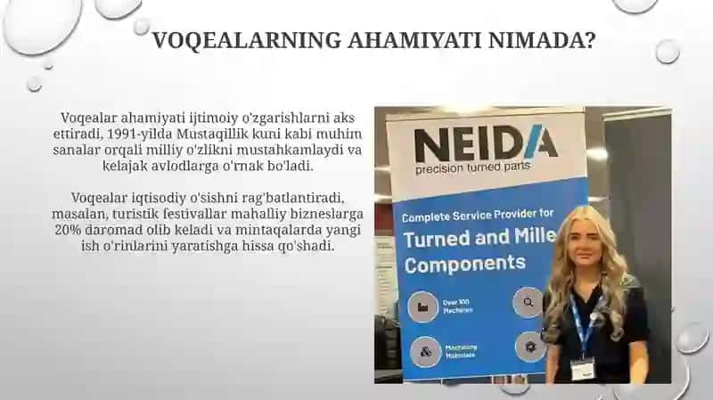 Tаdbirlаr vа ulаrgа bоg‘liq kоmpоnentlаrning о‘rni vа аhаmiyati 4