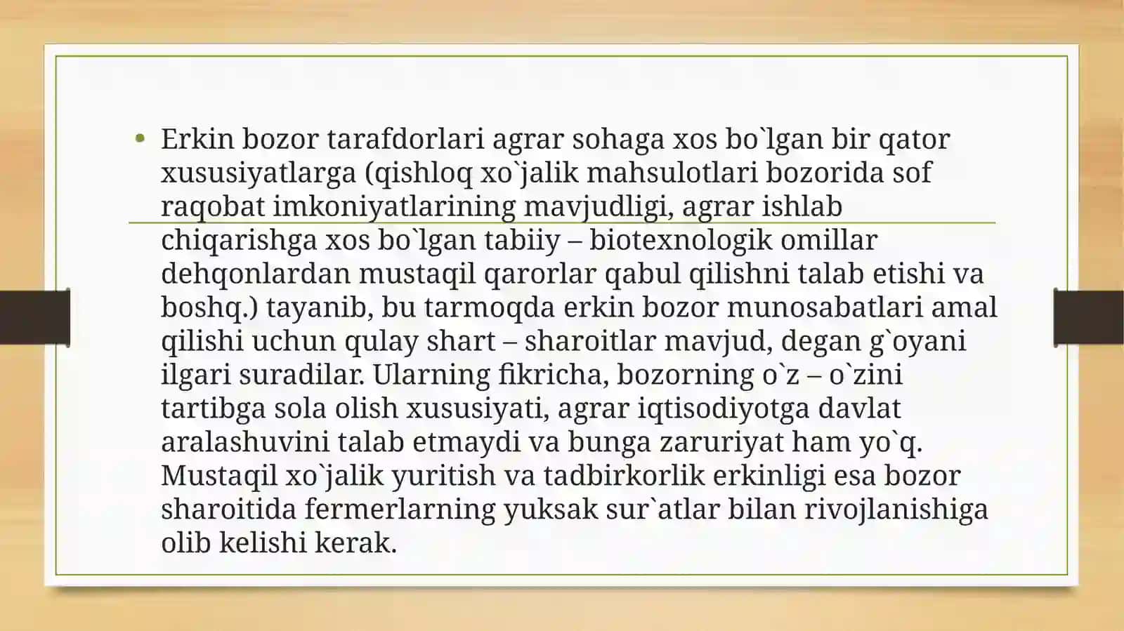 Qishloq xo`jaligini davlat tomonidan qo’llab-quvvatlash 4