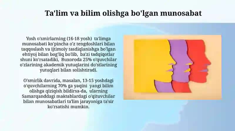 Yoshlik davrining psixologik xususiyatlari 4