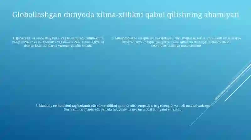 Globallashuv Jarayonlarida Baģrikenglikni Tamoyillarini Tutgan Õrni 4