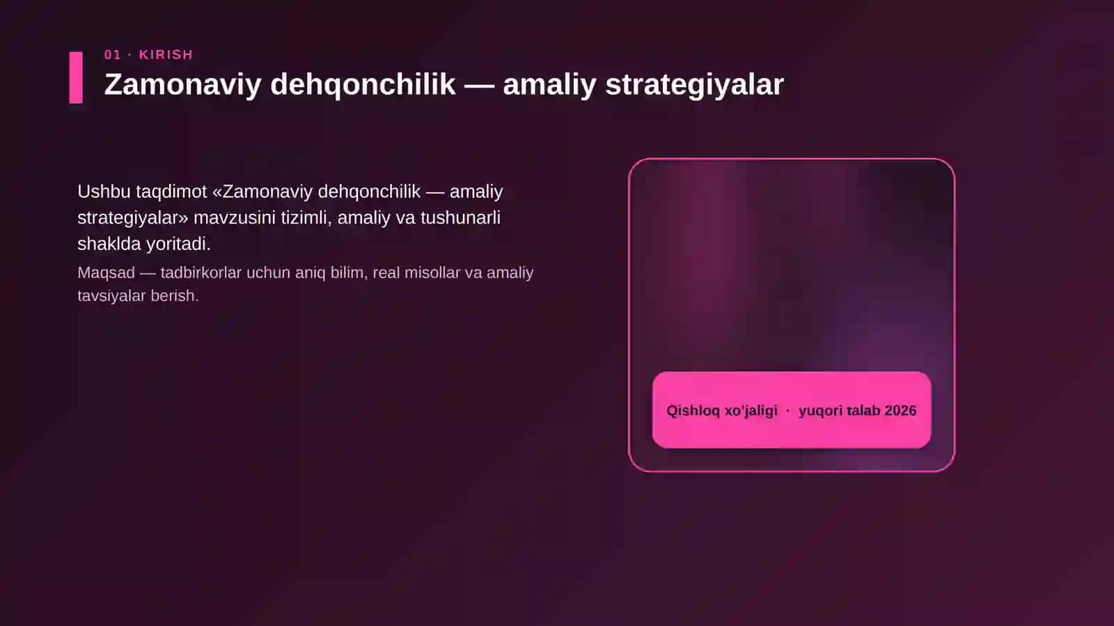 Zamonaviy dehqonchilik — amaliy strategiyalar 4