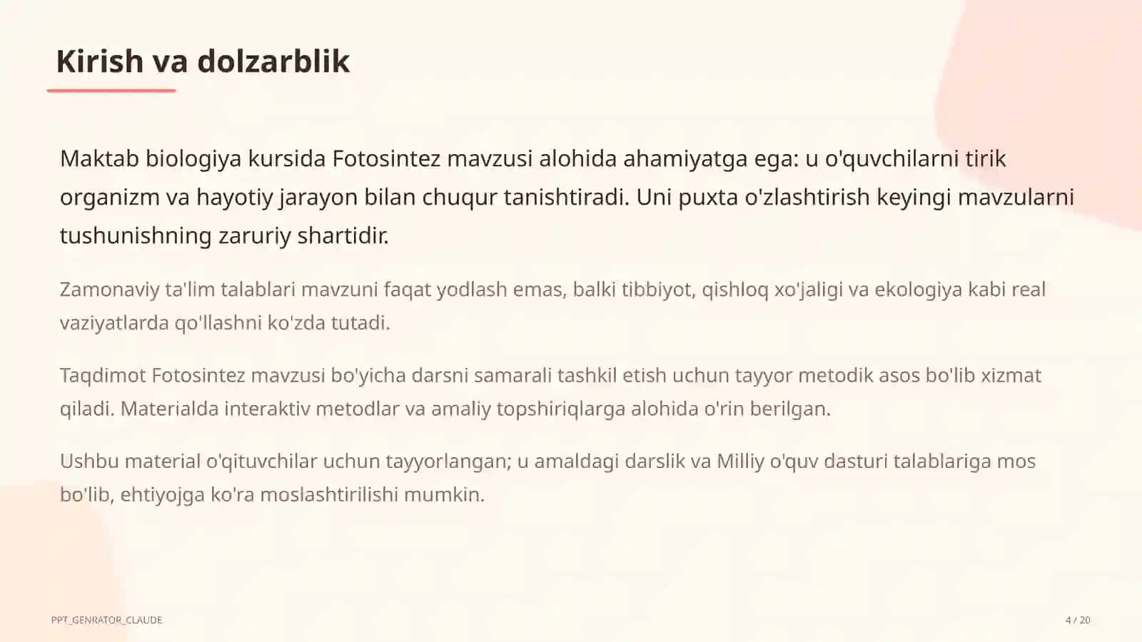 Fotosintez (5-sinf) 4